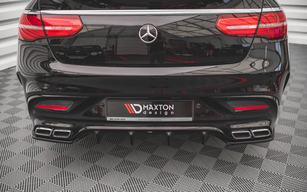 Maxton Parts - Diffusor Flaps V.2 passend für Mercedes GLE Coupe 63 AMG C292 schwarz Hochglanz