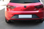 Maxton Parts - Diffusor Flaps V.2 passend für Seat Leon CUPRA Mk3 FL Hatchback schwarz Hochglanz