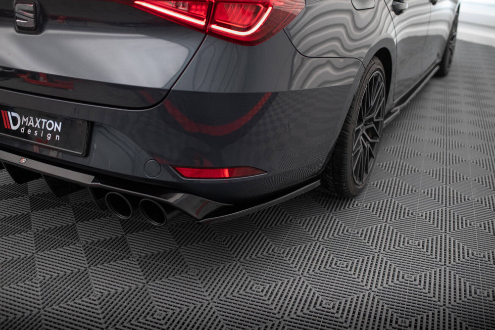 Maxton Parts - Diffusor Flaps V.2 passend für Seat Leon ST FR Mk4 schwarz Hochglanz