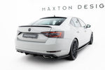 Maxton Parts - Diffusor Flaps V.2 passend für Skoda Superb Liftback / Combi Mk3 schwarz Hochglanz