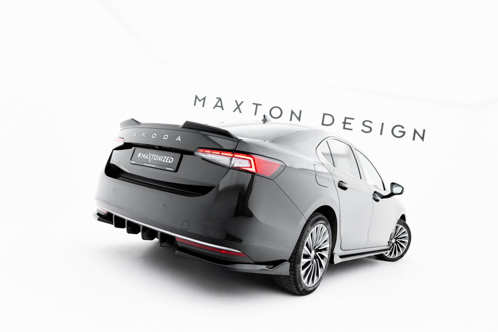 Maxton Parts - Diffusor Flaps V.2 passend für Skoda Superb Mk4 schwarz Hochglanz