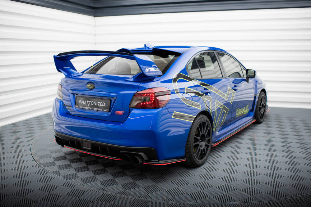 Maxton Parts - Diffusor Flaps V.2 passend für Subaru WRX STI schwarz Hochglanz