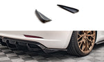 Maxton Parts - Diffusor Flaps V.2 passend für Tesla Model 3 schwarz Hochglanz