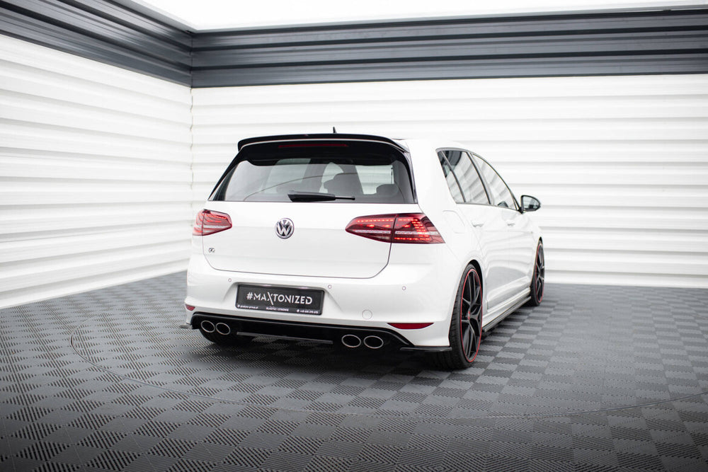Maxton Parts - Diffusor Flaps V.2 passend für VW Golf 7 R schwarz Hochglanz