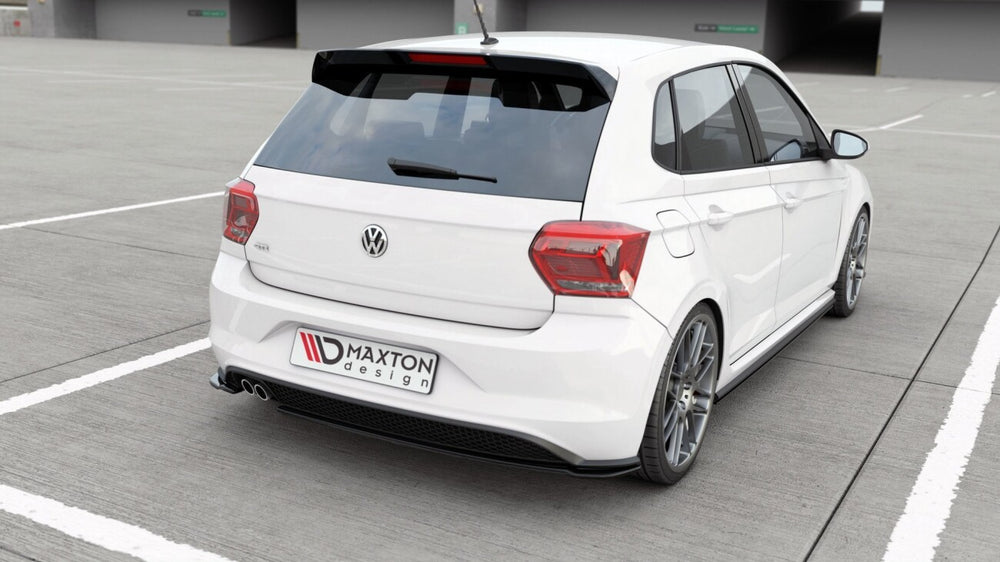Maxton Parts - Diffusor Flaps V.2 passend für VW Polo GTI / R-line Mk6 schwarz Hochglanz