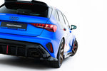 Maxton Parts - Diffusor Flaps V.3 passend für Audi RS3 Sportback 8Y Facelift schwarz Hochglanz