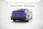 Maxton Parts - Diffusor Flaps V.3 passend für Audi S3 Limousine 8Y FL schwarz Hochglanz