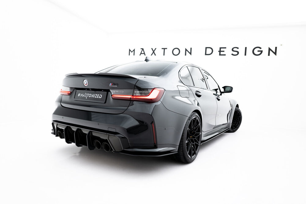 Maxton Parts - Diffusor Flaps V.3 passend für BMW M3 Limousine / Touring G80 / G81 schwarz matt