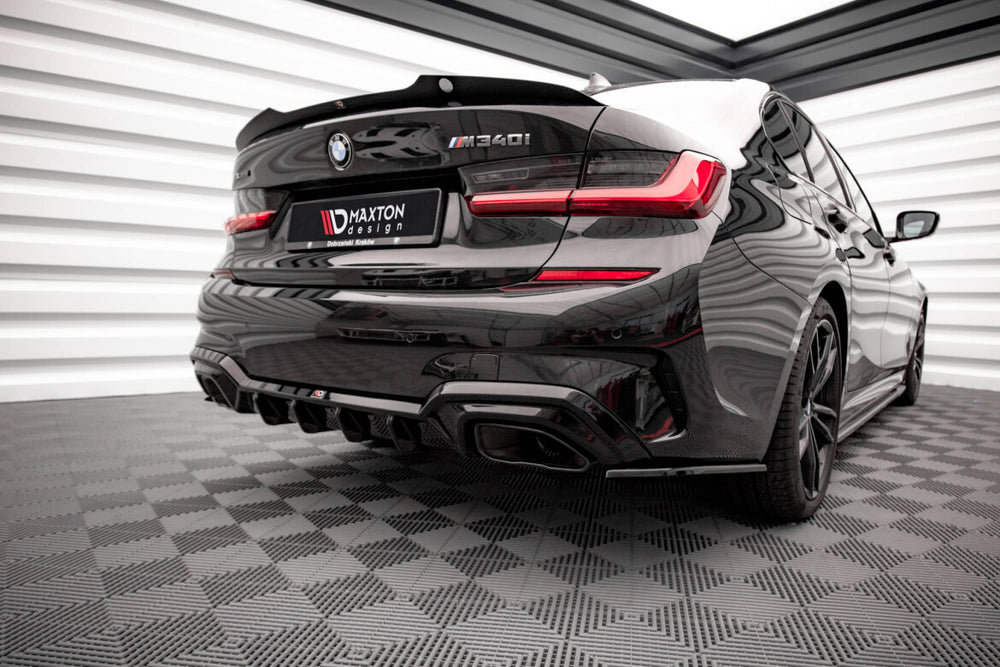 Maxton Parts - Diffusor Flaps V.3 passend für BMW M340i / M-Paket G20 / G21 schwarz Hochglanz