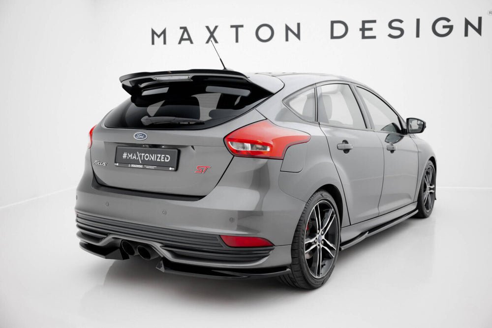 Maxton Parts - Diffusor Flaps V.3 passend für Ford Focus ST Mk3 FL schwarz Hochglanz