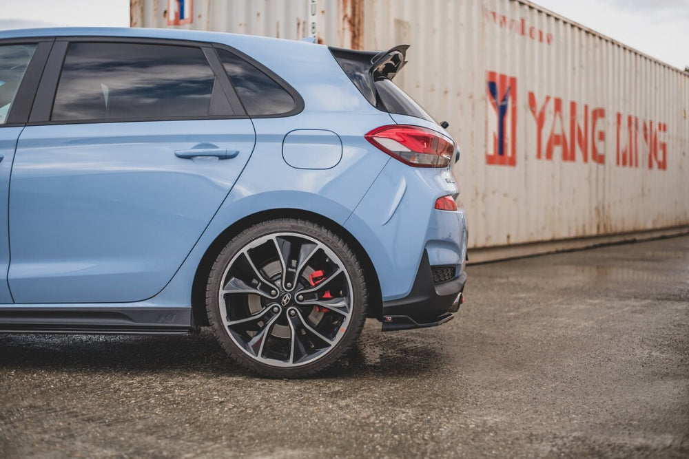 Maxton Parts - Diffusor Flaps V.3 passend für Hyundai I30 N Mk3 Hatchback schwarz Hochglanz