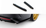 Maxton Parts - Diffusor Flaps V.3 passend für Skoda Octavia RS Liftback / Combi Mk4 FL schwarz Hochglanz