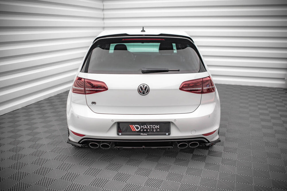 Maxton Parts - Diffusor Flaps V.3 passend für VW Golf R Mk7 schwarz Hochglanz