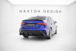 Maxton Parts - Diffusor Flaps V.4 passend für Audi S3 Limousine 8Y FL schwarz Hochglanz