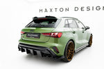Maxton Parts - Diffusor Flaps V.4 passend für Audi S3 Sportback 8Y FL schwarz Hochglanz