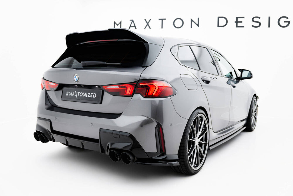 Maxton Parts - Diffusor Flaps V.4 passend für BMW M135i F70 schwarz Hochglanz