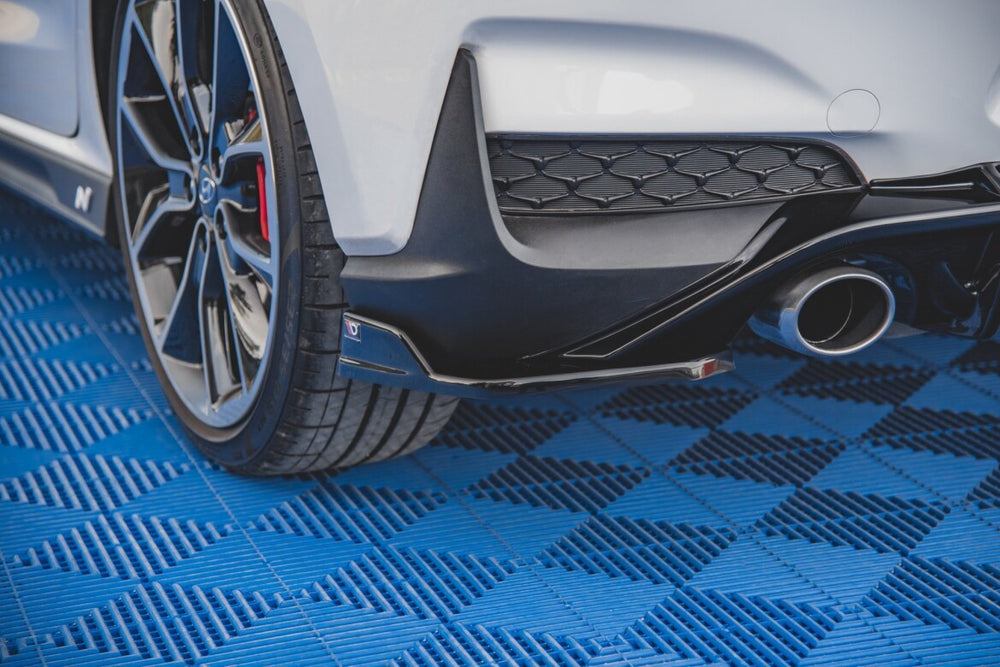 Maxton Parts - Diffusor Flaps V.4 passend für Hyundai I30 N Mk3 Hatchback schwarz Hochglanz