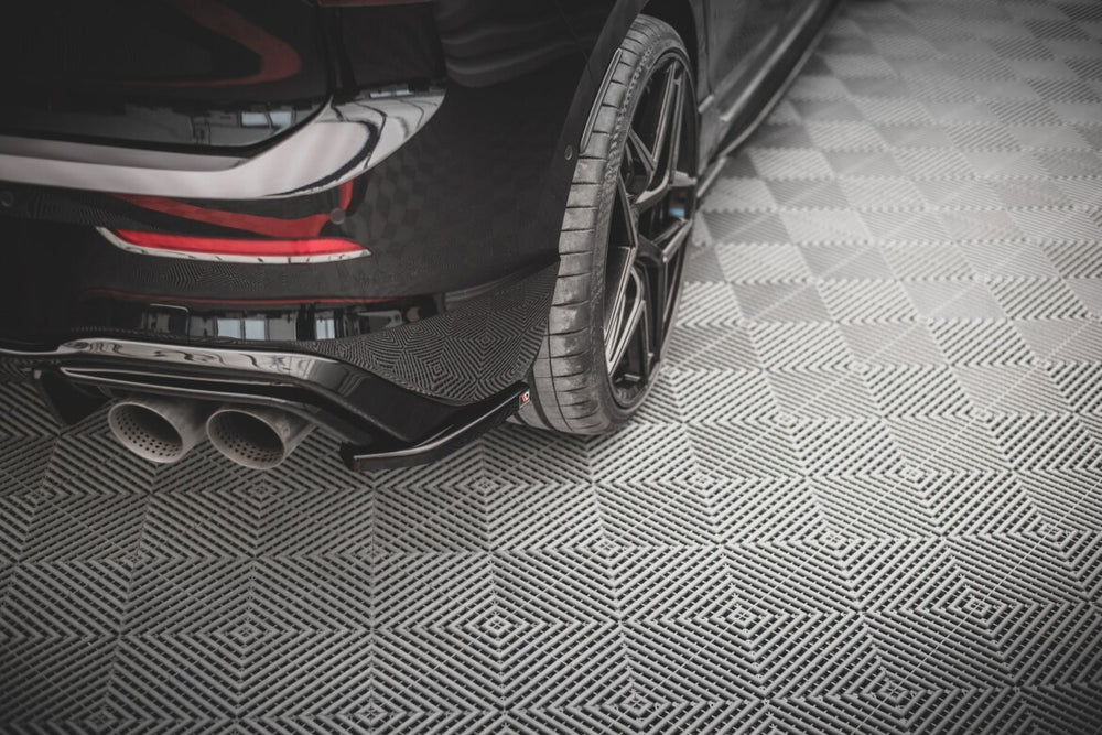 Maxton Parts - Diffusor Flaps V.4 passend für VW Golf R Hatchback Mk8 FL schwarz Hochglanz