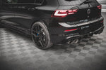 Maxton Parts - Diffusor Flaps V.4 passend für VW Golf R Hatchback Mk8 FL schwarz Hochglanz