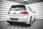 Maxton Parts - Diffusor Flaps V.4 passend für VW Golf R Mk7 schwarz Hochglanz