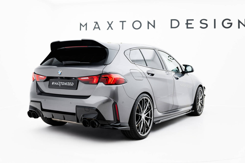 Maxton Parts - Diffusor Flaps V.5 passend für BMW M135i F70 schwarz Hochglanz