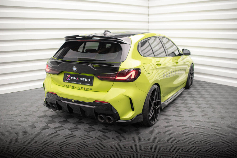 Maxton Parts - Diffusor Flaps V.6 passend für BMW 1er M-Paket / M135i / 128ti F40 schwarz Hochglanz