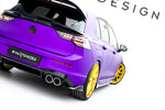 Maxton Parts - Diffusor Flaps V.7 passend für VW Golf R Hatchback Mk8 / Mk8 FL schwarz Hochglanz