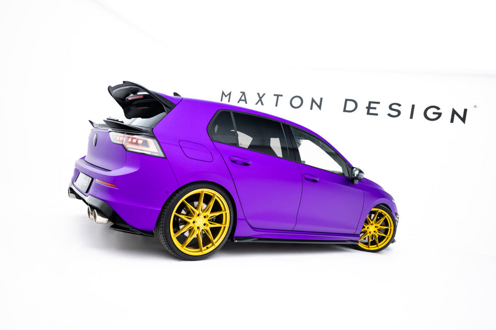Maxton Parts - Diffusor Flaps V.8 passend für VW Golf R Hatchback Mk8 / Mk8 FL schwarz Hochglanz