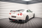 Maxton Parts - Diffusor Heckansatz + Flaps passend für Nissan GTR R35 FL