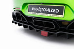 Maxton Parts - Diffusor Heckansatz + LED passend für Mercedes-AMG GT R C190 Facelift
