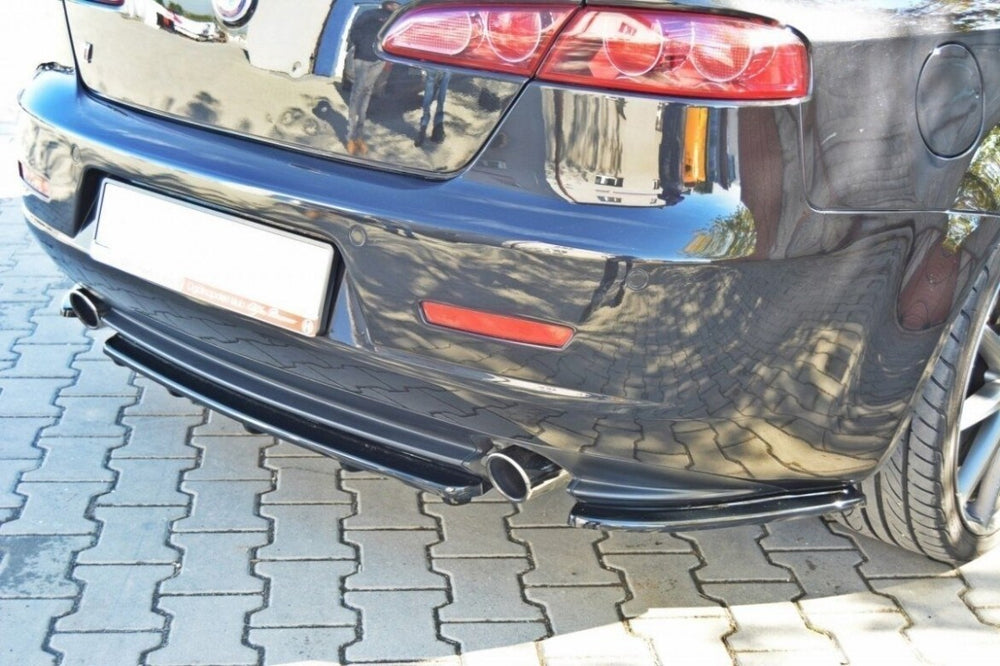 Maxton Parts - Diffusor Heckansatz passend für Alfa Romeo 159 schwarz Hochglanz (AL-159-RD1+RD2-G)