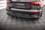 Maxton Parts - Diffusor Heckansatz passend für Audi A3 S-Line Limousine 8Y schwarz Hochglanz