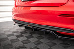 Maxton Parts - Diffusor Heckansatz passend für Audi A3 Sportback 8Y schwarz Hochglanz