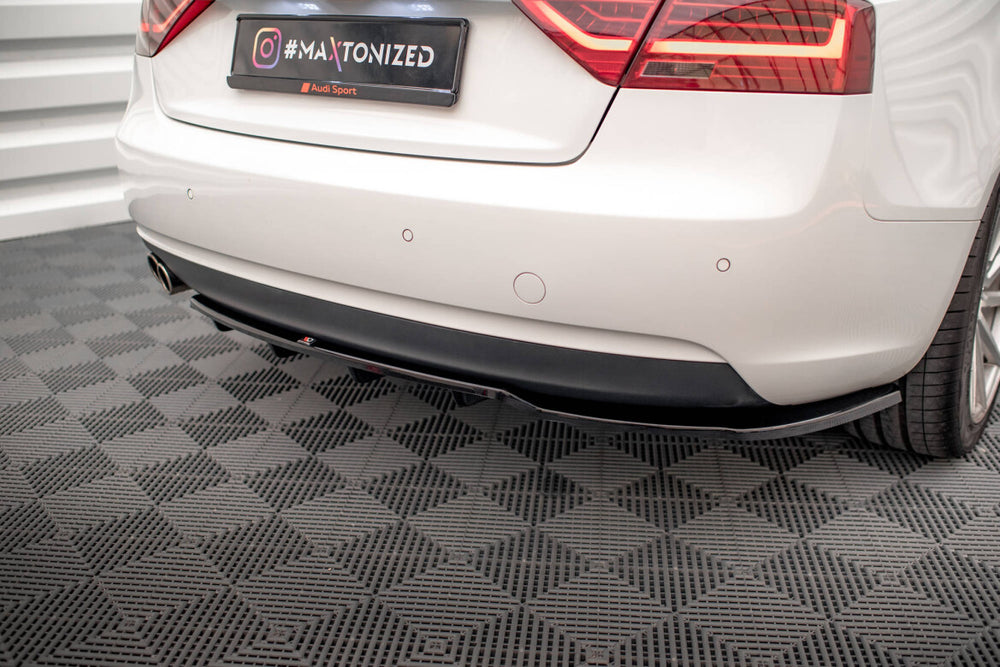 Maxton Parts - Diffusor Heckansatz passend für Audi A5 Coupe 8T FL schwarz Hochglanz