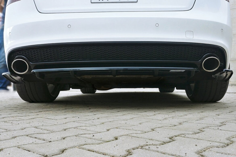 Maxton Parts - Diffusor Heckansatz passend für Audi A5 S-Line 8T FL schwarz Hochglanz (AU-A5-1F-SLINE-RD1+RD2-G)