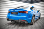 Maxton Parts - Diffusor Heckansatz passend für Audi A5 S-Line F5 FL schwarz Hochglanz
