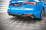 Maxton Parts - Diffusor Heckansatz passend für Audi A5 S-Line F5 FL schwarz Hochglanz