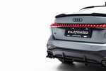 Maxton Parts - Diffusor Heckansatz passend für Audi A5 S-Line Limousine / Avant B10 schwarz Hochglanz