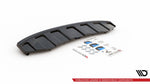 Maxton Parts - Diffusor Heckansatz passend für Audi A6 C7 S-LINE AVANT AUSPUFF 2X1 schwarz Hochglanz