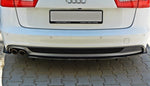 Maxton Parts - Diffusor Heckansatz passend für Audi A6 C7 S-LINE AVANT schwarz Hochglanz