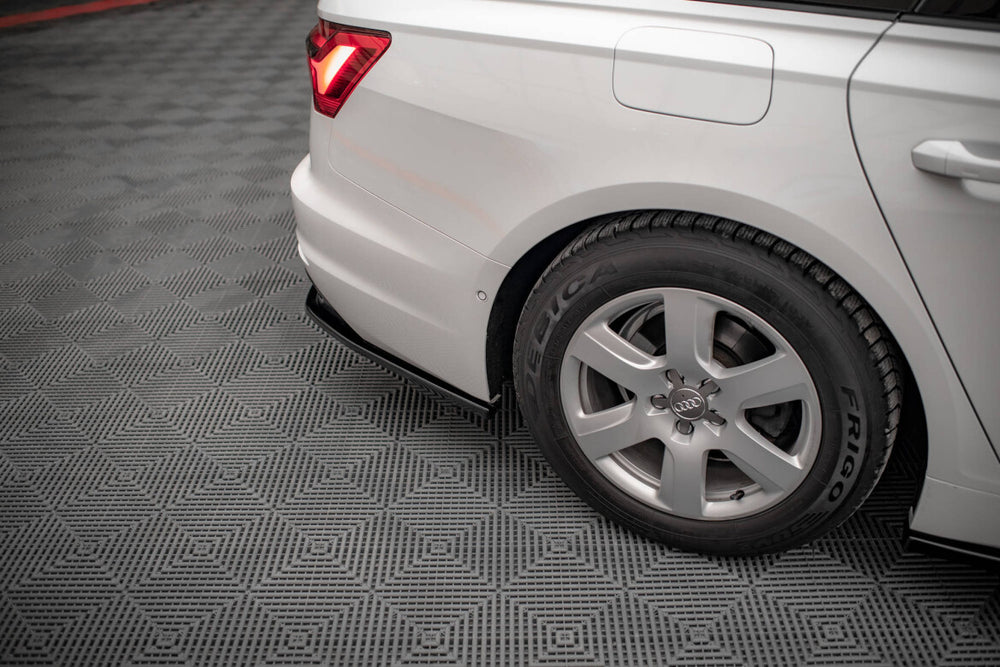 Maxton Parts - Diffusor Heckansatz passend für Audi A6 C8 schwarz Hochglanz