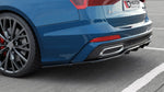 Maxton Parts - Diffusor Heckansatz passend für Audi A6 S-Line C8 schwarz Hochglanz (AU-A6-C8-SLINE-RD1G+RD2-G)