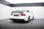 Maxton Parts - Diffusor Heckansatz passend für Audi A7 S-Line C7 FL schwarz Hochglanz (AU-A7-1F-SLINE-RD1+RD2-G)