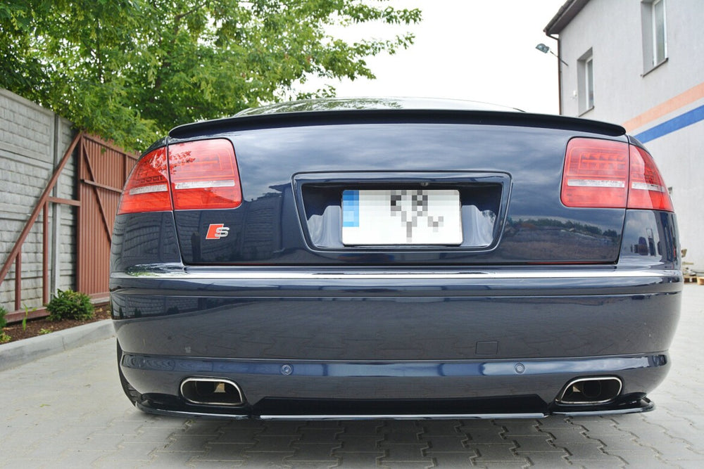 Maxton Parts - Diffusor Heckansatz passend für Audi A8 W12 D3 schwarz Hochglanz (AU-S8-D3-RD1-G)