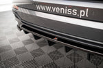 Maxton Parts - Diffusor Heckansatz passend für Audi Q3 S-Line SUV F3 schwarz Hochglanz