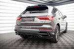Maxton Parts - Diffusor Heckansatz passend für Audi Q3 S-Line SUV F3 schwarz Hochglanz