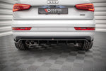 Maxton Parts - Diffusor Heckansatz passend für Audi Q3 Sport 8U FL schwarz Hochglanz