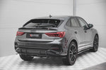 Maxton Parts - Diffusor Heckansatz passend für Audi Q3 Sportback S-Line schwarz Hochglanz