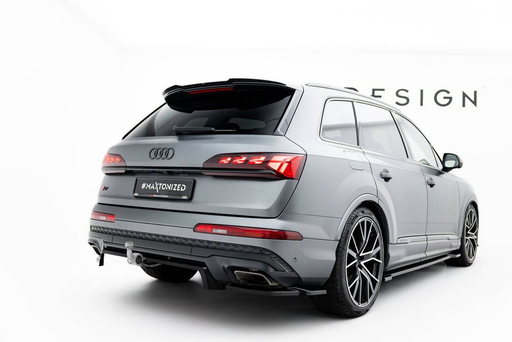 Maxton Parts - Diffusor Heckansatz passend für Audi Q7 S-Line Mk2 FL 2 schwarz Hochglanz