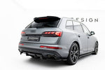 Maxton Parts - Diffusor Heckansatz passend für Audi Q7 S-Line Mk2 FL 2 schwarz Hochglanz
